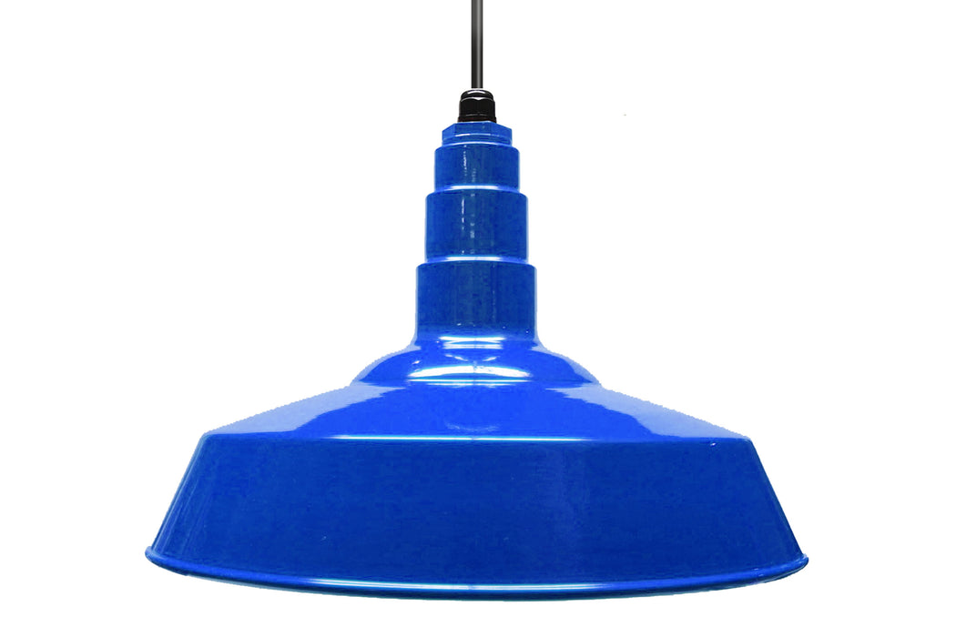 AS-16-BLUE-15W-LED 16" RLM Standard Dome Heavy Duty Blue Barn Lights 15W LED