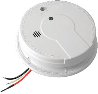 Kidde P12040 Smoke Detector, 120V Hardwired Photoelectric w/9V Back-Up Battery (21006371)