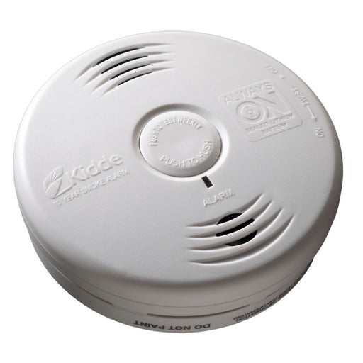 Kidde P3010B Smoke Detector, 10-Year Worry-Free DC Sealed Lithium Battery Powered for Bedroom w/Talking Voice Alarm (21010067)
